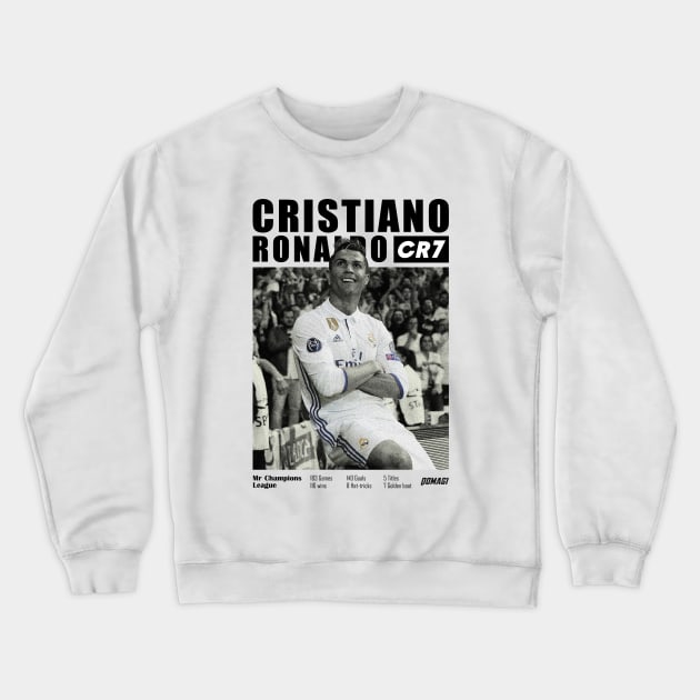 Cristiano Ronaldo | MR. CHAMPIONS LEAGUE Crewneck Sweatshirt by QOMAGI